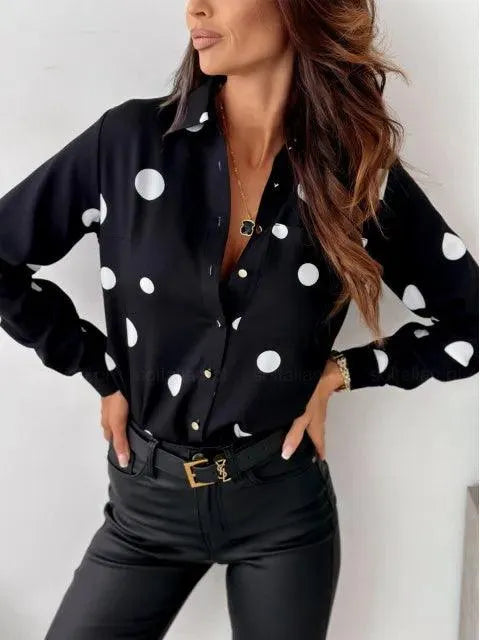 LILLIAN | Blouse à pois élégante