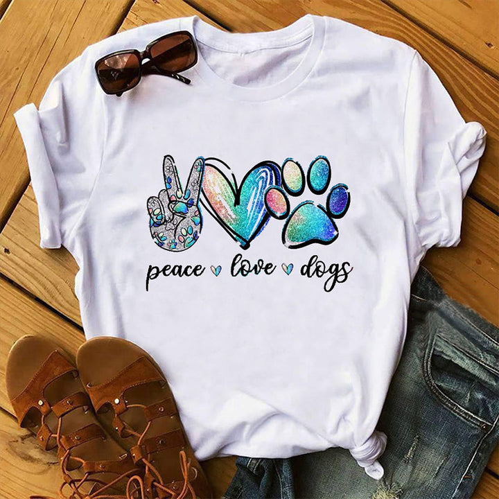 EDEN | T-shirt Paix, Amour et Chiens