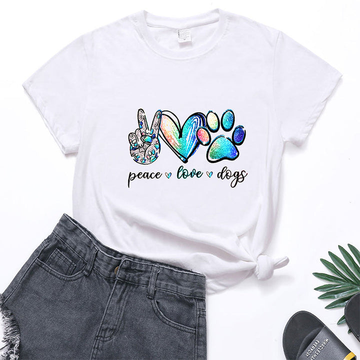 EDEN | T-shirt Paix, Amour et Chiens