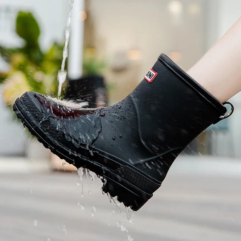 Léna | Bottes Mi-Hautes Imperméables – Élégance et Confort Sous la Pluie